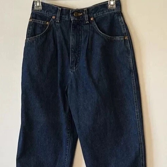 Vintage Lee Jeans Womens Sz 7 Medium Wash Denim Straight USA Made. 80’s - Picture 1 of 9